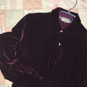 Ann Taylor velvet shirt